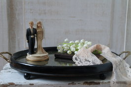 Dienblad met gobelin  *Verkocht*