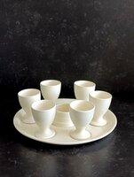 Cociété Céramique Maestricht Plateau met eierdopjes 