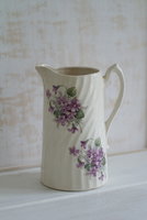 Kan met lila bloemen *Verkocht* 