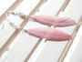 Oorbellen Vintage rose feather *Verkocht*_