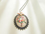 Ketting Butterfly & Flowers *Verkocht*_